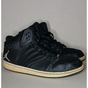 Nike Air Jordan 1 Flight 4 Black Speckled Midsole Men's Size 13 Sneakers